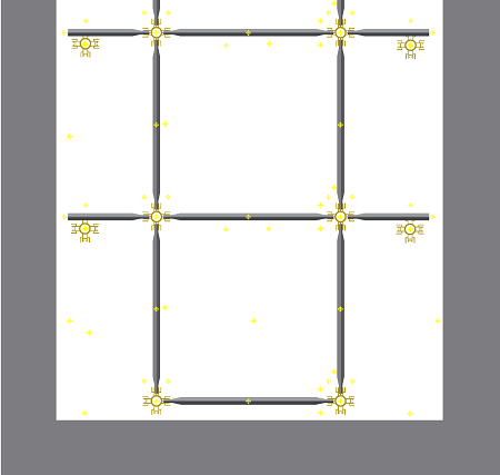 Example of shortened Staenis battens and Staenis grid