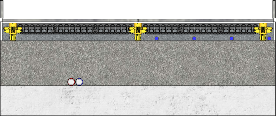 Screed floor structure insulated with insulation screed