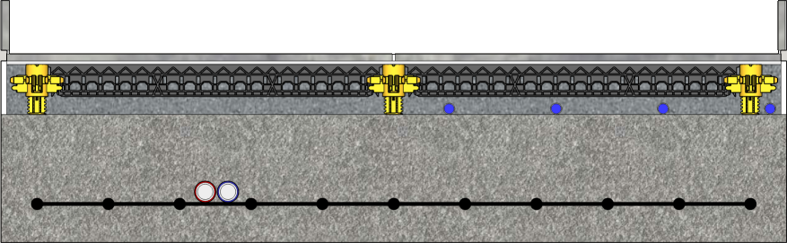 Cementdekvloer met geïsoleerde betonplaat