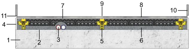 Composition de plancher en chape 1