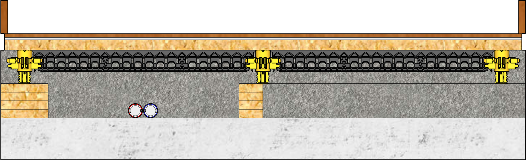 Isolationsestrich Bodenaufbau