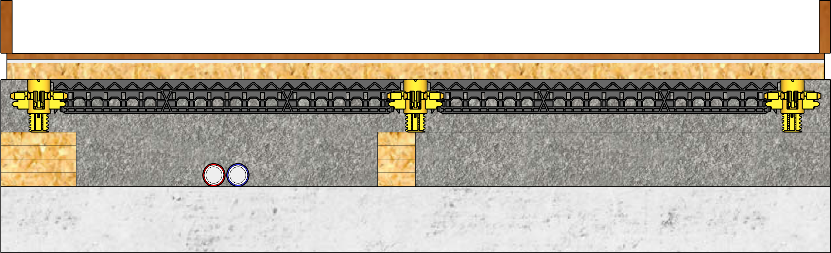 Isolation de la structure du plancher