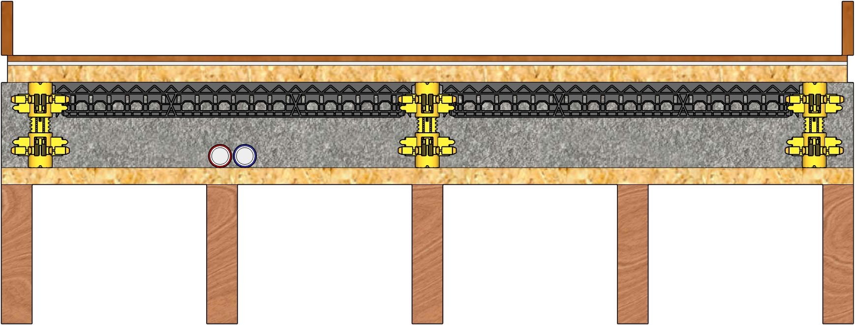 Isolation de la structure du plancher