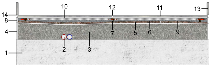 Leveling floor structure 1