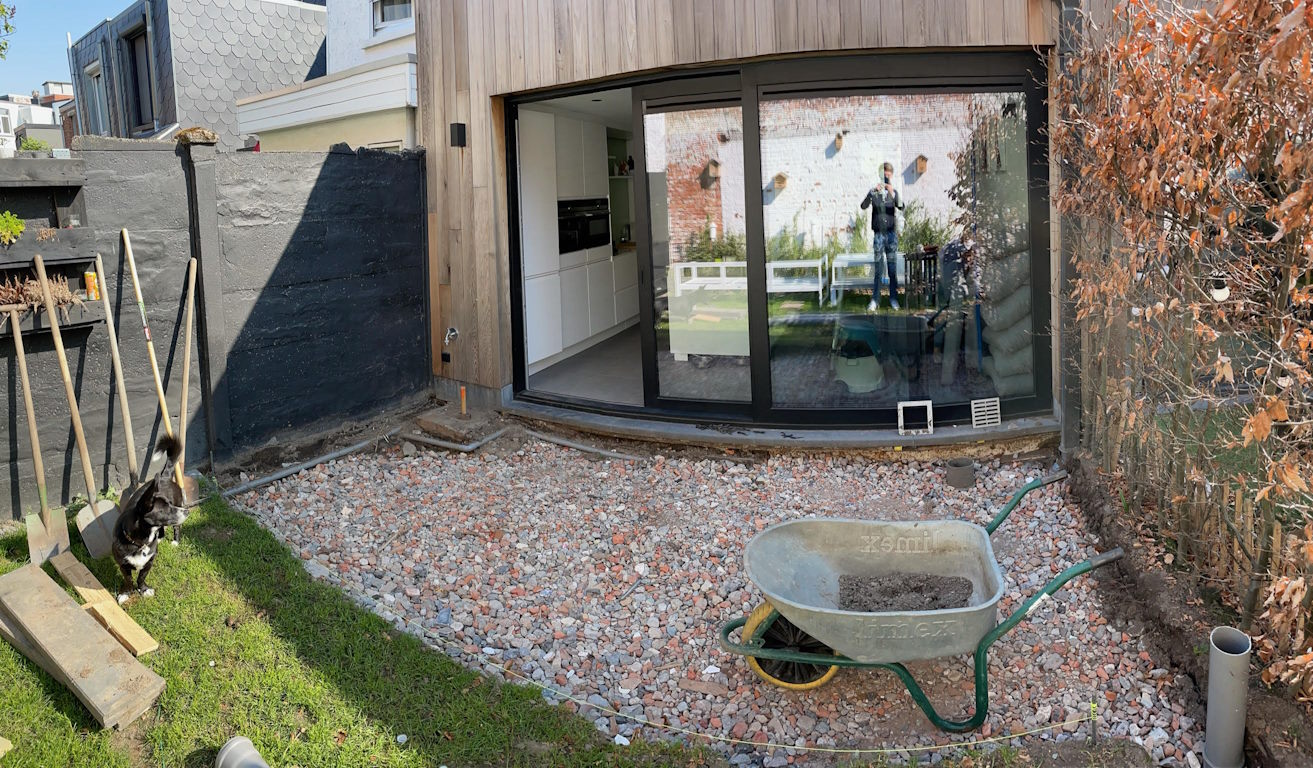 Terrasse avec structure de plancher Staenisrooster