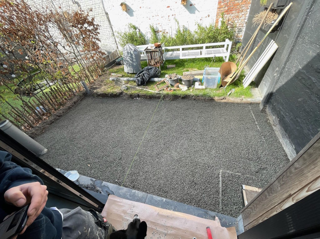 Terrasse avec structure de plancher Staenisrooster