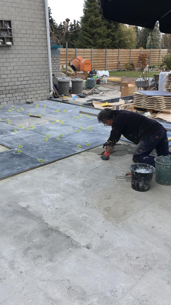 Terrasse avec bordure