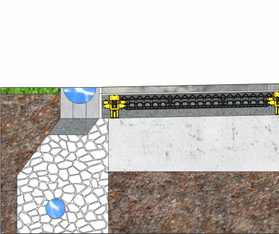 Terrasse avec mortier de drainage 7