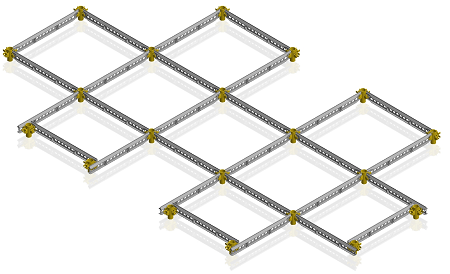 Raccordement d'angle avec grille Staenis