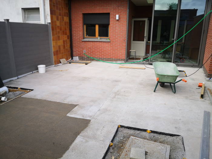 Terminer la terrasse partie par partie