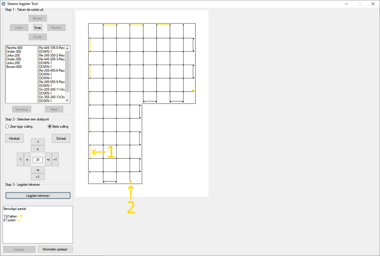 Staenis Verlegeplan-Tool