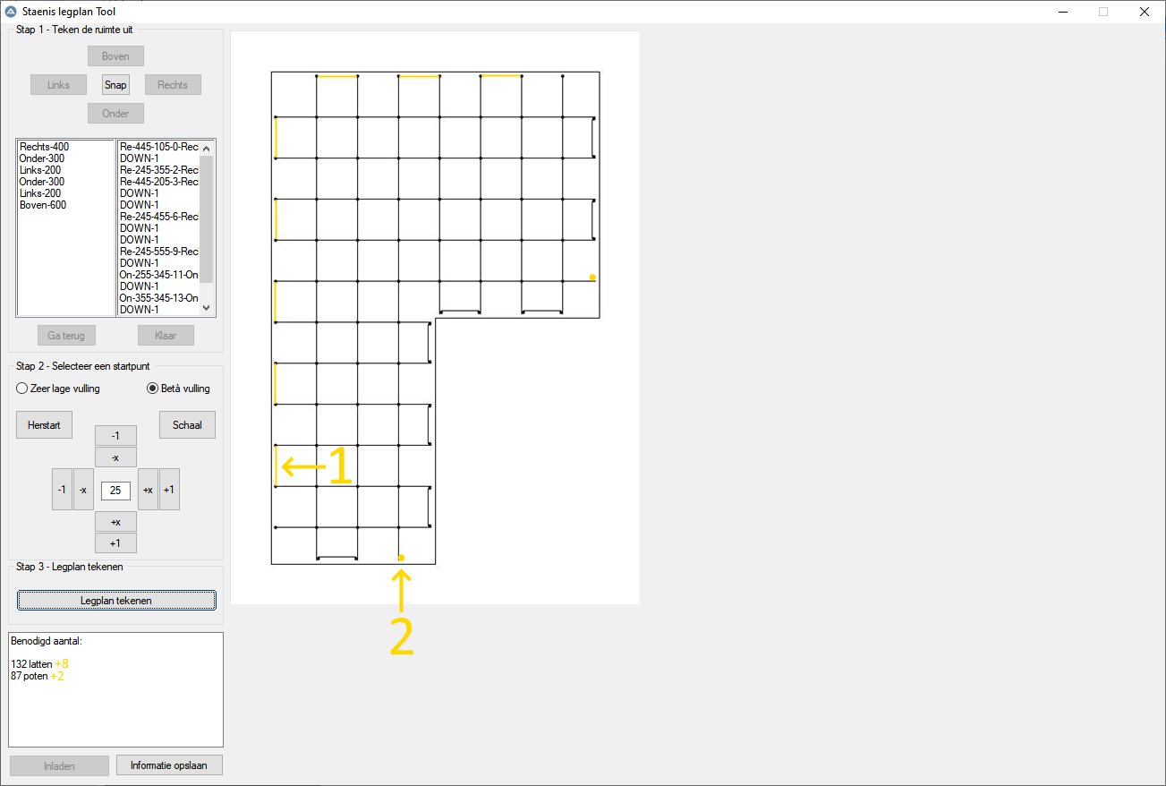 Staenis legplan Tool