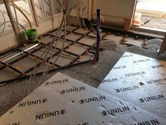 Staenisrooster circulaire droogvloer met cellentbeton van Chapyt en isolatie van Unilin