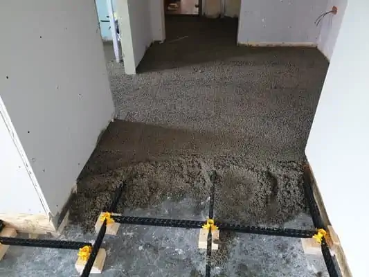 Staenisrooster isolatiechape vloeropbouw in slaapkamer