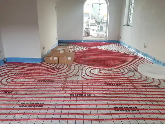 Staenisrooster vloeropbouw in living