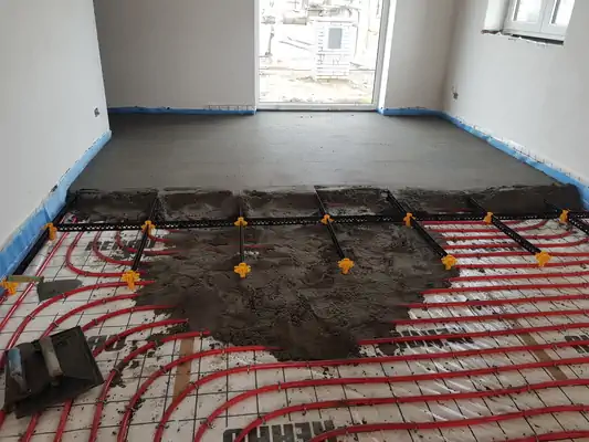 Staenisrooster vloeropbouw in living