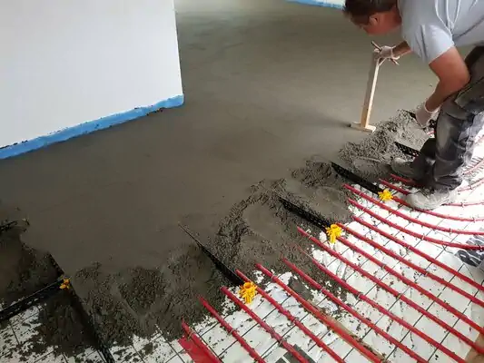 Staenisrooster vloeropbouw in living