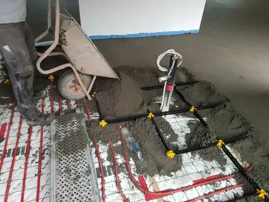 Staenisrooster vloeropbouw in living