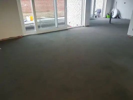 Staenisrooster vloeropbouw in living