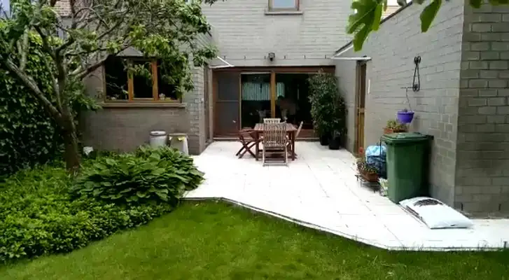 Staenisrooster drainerende terras vloeropbouw op beton ondergrond