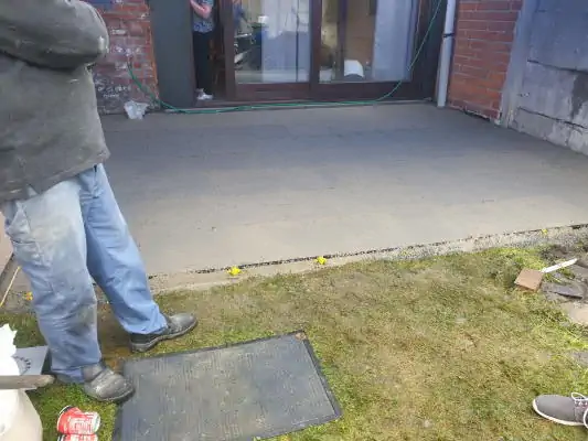 Staenisrooster terrasvloer op beton