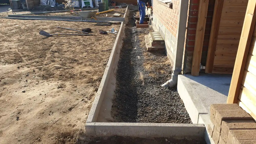 Staenisrooster terras vloeropbouw op volle grond en betonvloer