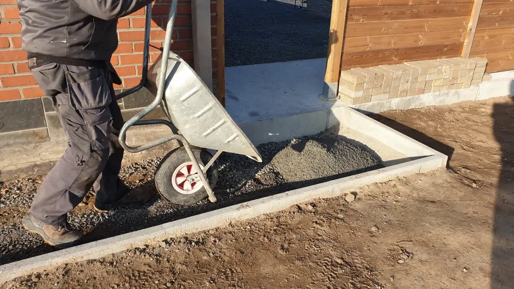 Staenisrooster terras vloeropbouw op volle grond en betonvloer
