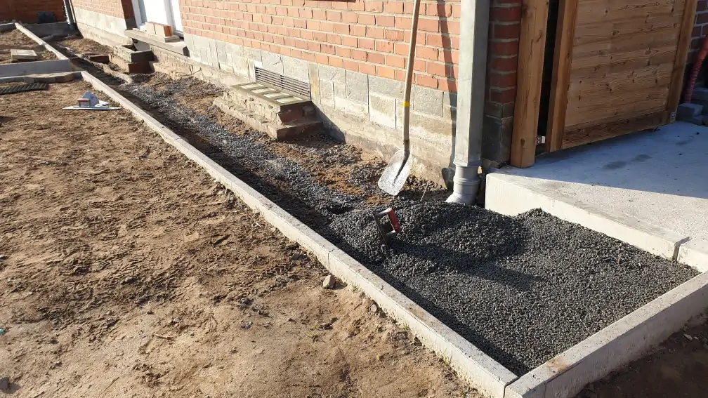 Staenisrooster terras vloeropbouw op volle grond en betonvloer