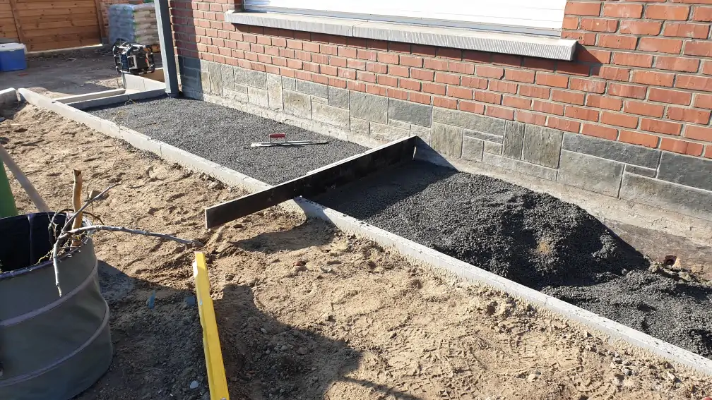 Staenisrooster terras vloeropbouw op volle grond en betonvloer
