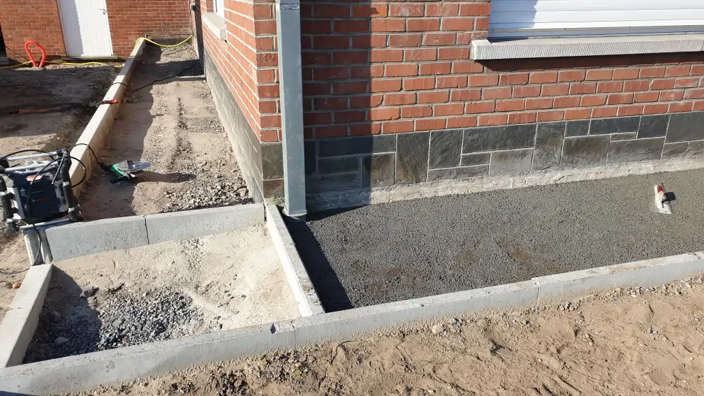 Staenisrooster terras vloeropbouw op volle grond en betonvloer