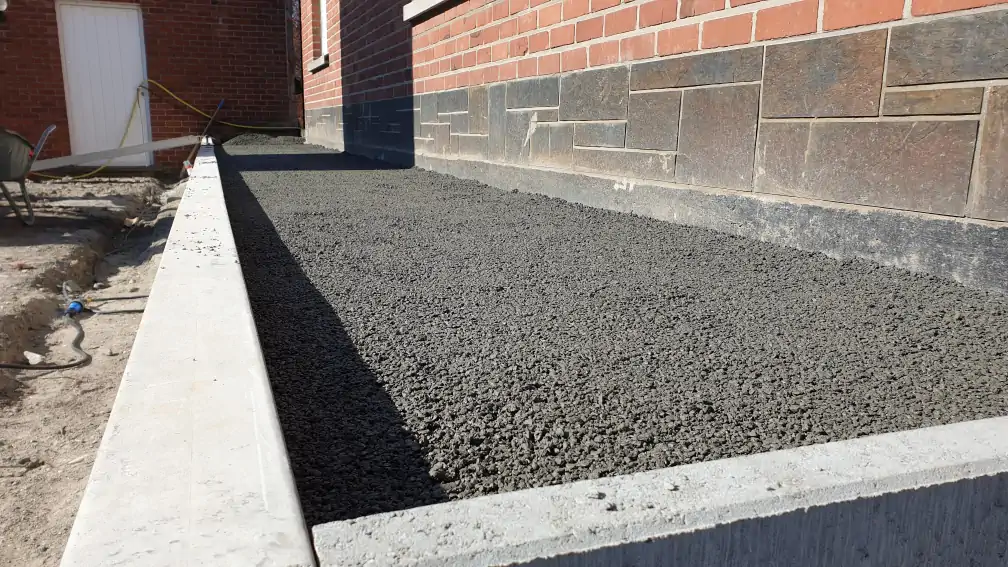 Staenisrooster terras vloeropbouw op volle grond en betonvloer